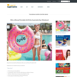 Win a Rinnai Portable Grill this Australia Day Weekend