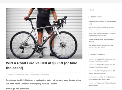 Win a Road Bike Valued at $2,899 or Cash