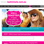 Win a roadtrip around OZ with 7 of your best mates & Spotify! - lastminute.com.au