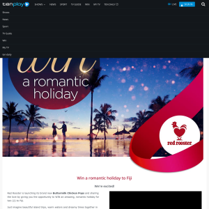 Win a romantic getaway to Fiji