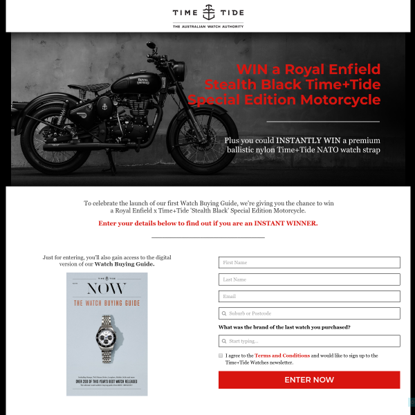 Win a Royal Enfield Motorcycle & More