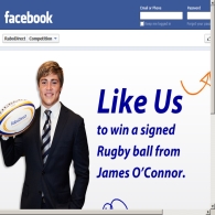 Win a Rugby Union ball signed by James O'Conner