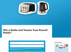 Win a Russell Hobbs Brooklyn Kettle & 4-Slice Toaster Pack Worth $198