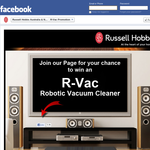 Win a Russell Hobbs R-Vac Robotic Vacuum!