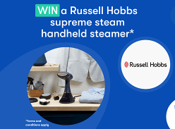 Win a Russell Hobbs Supreme Steam Handheld Steamer