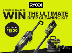 Win a Ryobi Deep Cleaning Kit