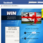 Win a Samsung 40 Inch TV - Bedsonline