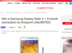 Win a Samsung Galaxy Note 3 + a 3-month connection to Amaysim UNLIMITED!