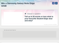 Win a Samsung Galaxy Note Edge!