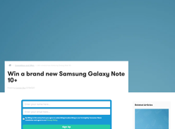 Win a Samsung Galaxy Note10+