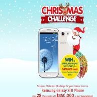 Win a Samsung Galaxy S III plus 28 chances to win $450,000 in the sweepstakes draw!