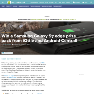 Win a Samsung Galaxy S7 Edge + MORE!