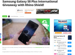 Win a Samsung Galaxy S8!