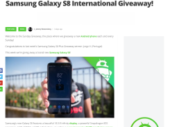 Win a Samsung Galaxy S8!