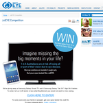Win a Samsung Galaxy Smart TV and a Samsung Galaxy Tab - Ranzco Eye Foundation