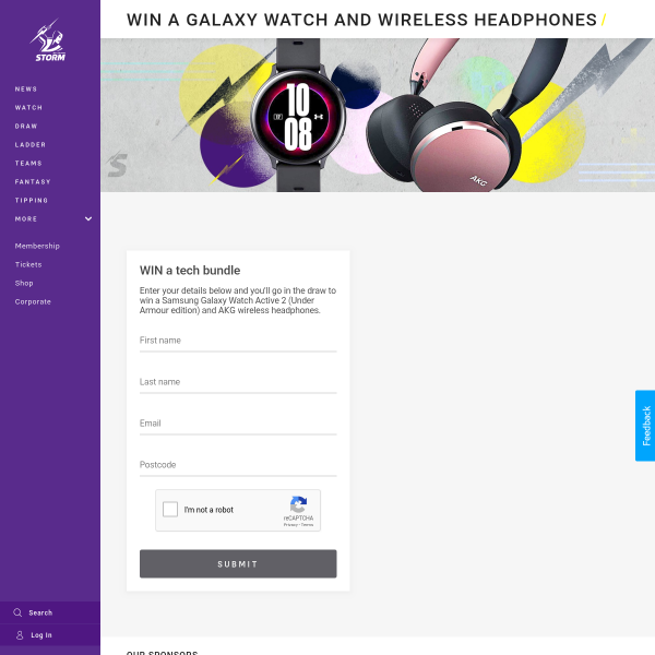 Win a Samsung Galaxy Watch Active 2 (Under Armour Ed) & AKG Wireless Headphones