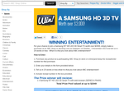 Win a Samsung HD 3D TV!