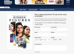 Win a Samsung Smart TV up to the value of $1,000!
