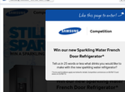 Win a Samsung 'sparkling water' fridge!