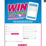 Win a Samsung tablet every hour!