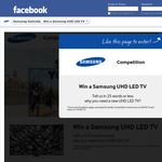 Win a Samsung UHD LED TV!