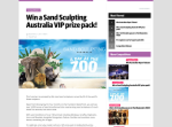 Win a Sand Sculpting Australia VIP prize pack!