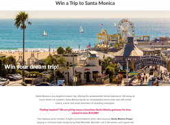Win a Santa Monica getaway for 2!