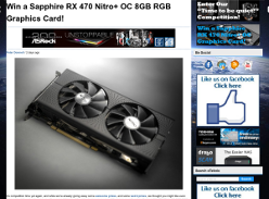 Win a Sapphire RX 470 Nitro+ OC 8GB RGB Graphics Card!