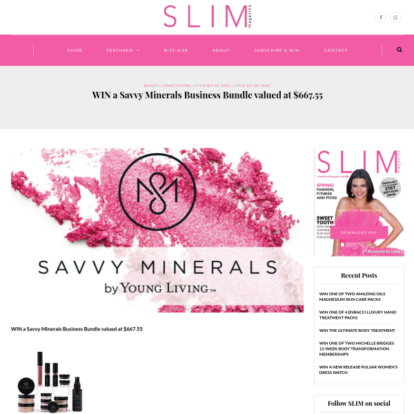 Win a Savvy Minerals Business Bundle valued at $667.55