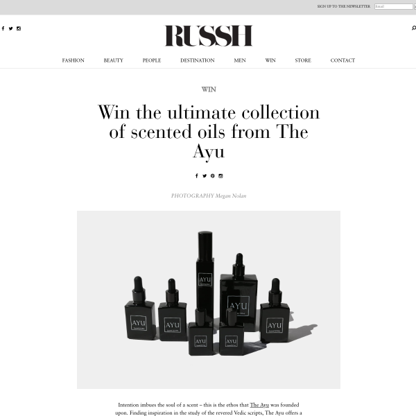 Win a Scented Oil Collection