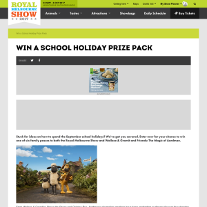 Win a school holiday prize pack