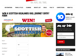 Win a Scottish Highlands Rail Journey for 2 Worth