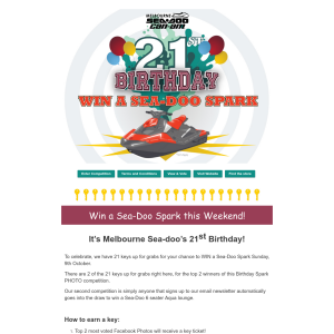 Win a Sea-Doo Spark 60HP 
