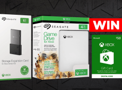 Win a Seagate 1TB Xbox Series X|S Expansion Cards + Seagate Game Drives for Xbox