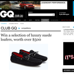 Win a selection of luxury suede loafers, worth over $500!