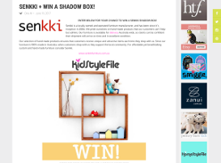 Win a Senkki shadow box