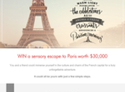 Win a sensory escape to Paris worth $30,000!