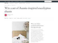 Win a set of Aussie-inspired eucalyptus sheets