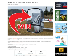Win a set of Clearview Towing Mirrors
