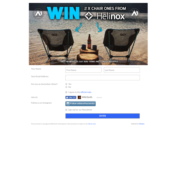 Win a Set of Portable Chairs