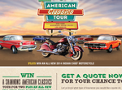 Win a Shannons American Classics Tour for Two Plus a 2014 Indian Chief Classic Motorcycle