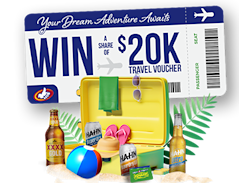 Win a share $20k in Travel Vouchers