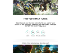Win a share in 100's of 'Teenage Mutant Ninja Turtles: Out Of The Shadows' prizes!