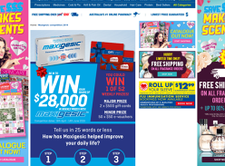 Win a Share in $28,000 worth of Giftcards