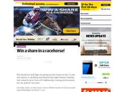 Win a share in a race horse! (VIC Residents ONLY)
