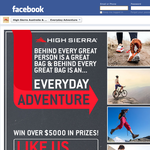 Win a share in over $5,000 worth of 'High Sierra' gear!