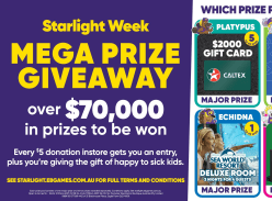 Win a Share in over $70K in Prizes