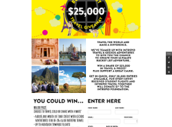 Win a share in the $25,000 travel giveaway!