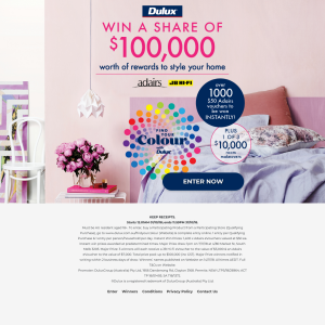 Win a share of $100,000 worth of rewards to style your home