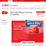 Win a share of $2,750 worth of Coles gift cards!